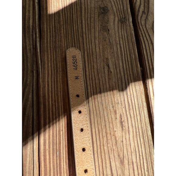 Vintage Brighton Light Tan Concho Belt Size M - Picture 4 of 5